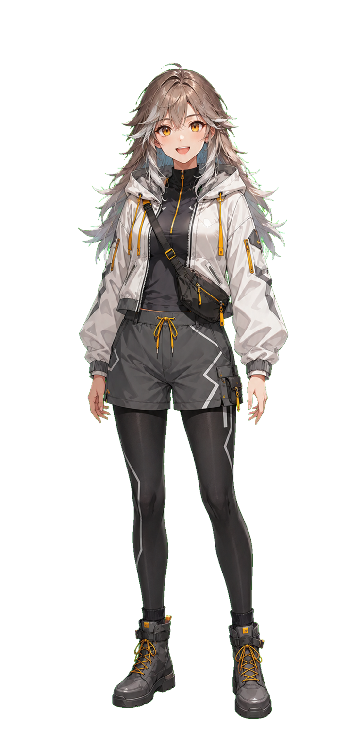 白狼院小毬 正面立ち絵